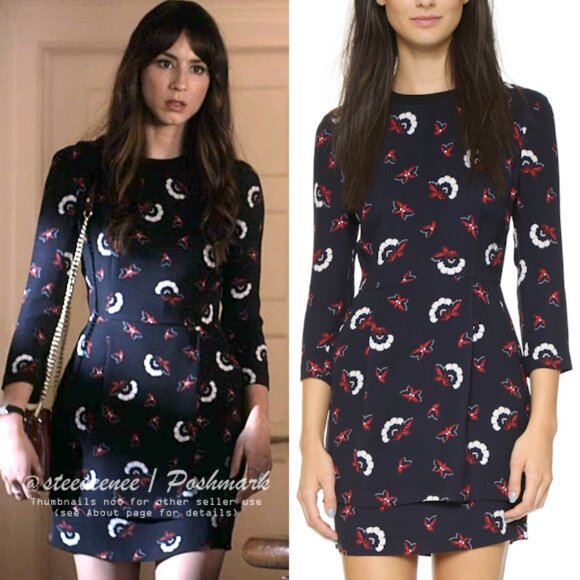 A.L.C. Tordi Dress in Midnight ASO Spencer Hastings FLAWED - Picture 1 of 16
